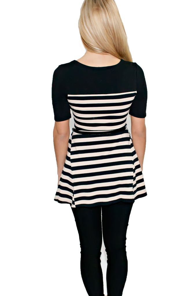 Striped Day Belted Tunic