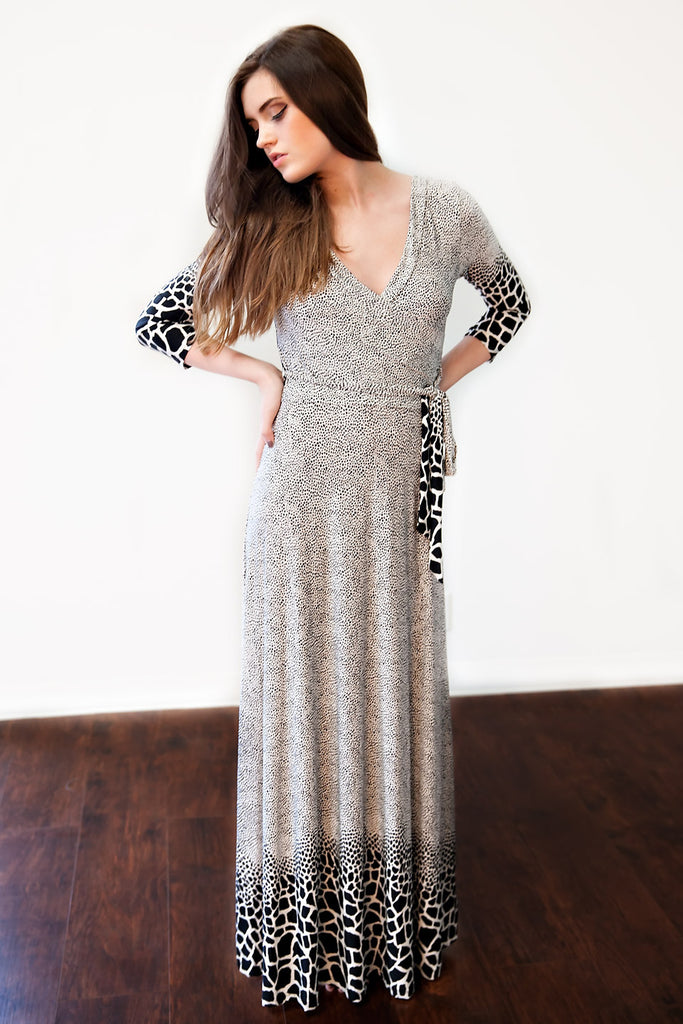 Carissima Black And White Print Dress