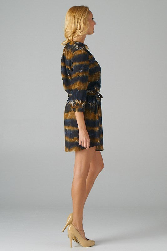 Fall Nights Printed Dress