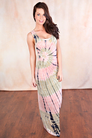 Choosing Happiness Maxi Dress-Sage Pink
