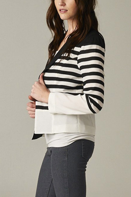 Classy Girl Striped Blazer