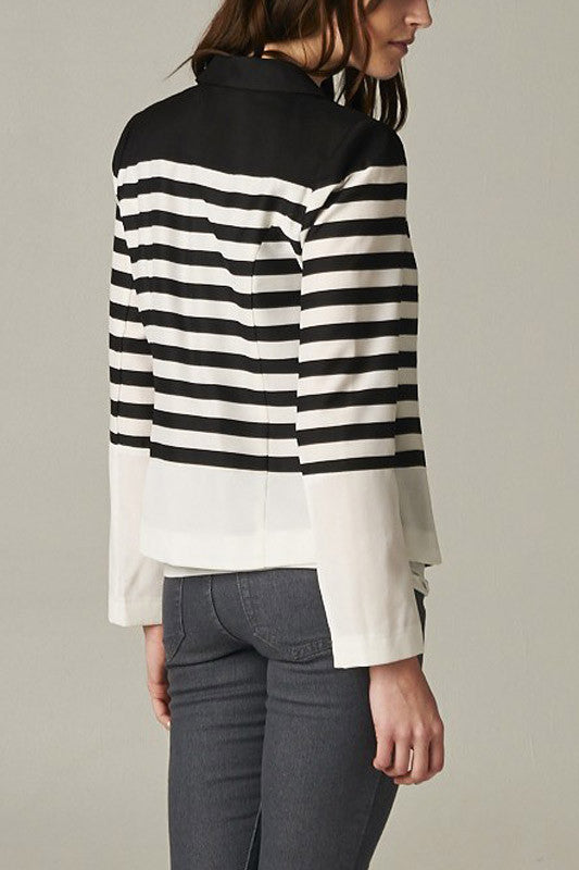 Classy Girl Striped Blazer