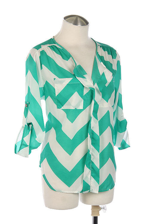 Catch A Wave Top-Fuchsia