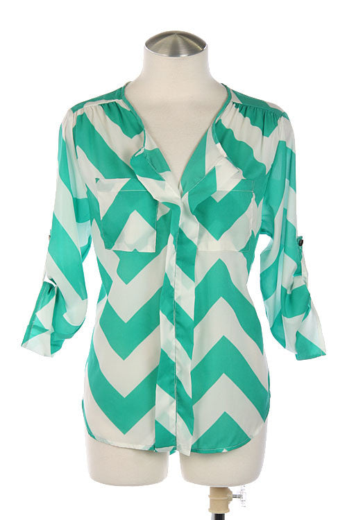 Catch A Wave Top-Fuchsia