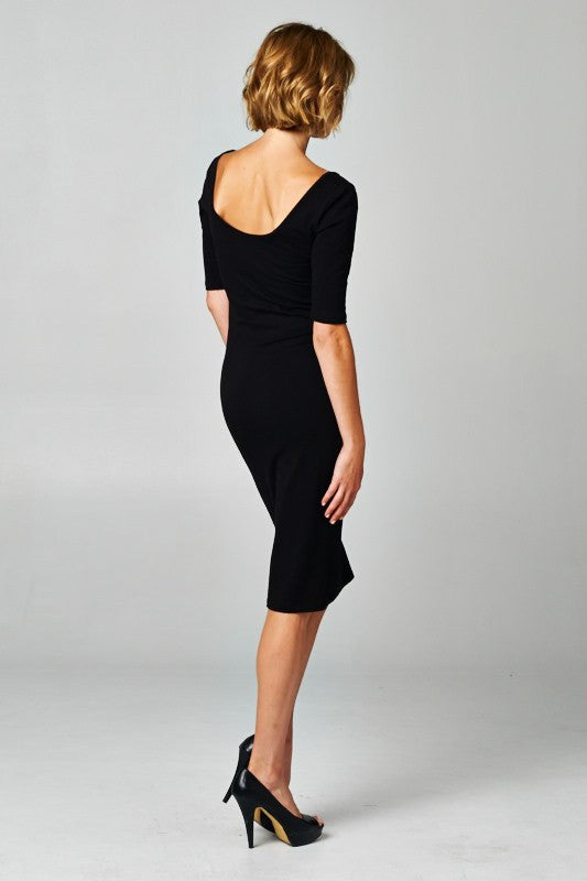 Newbury Dress-Maroon