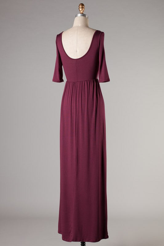 "It Has To Be Comfortable" Maxi Dress-Apricot Mint