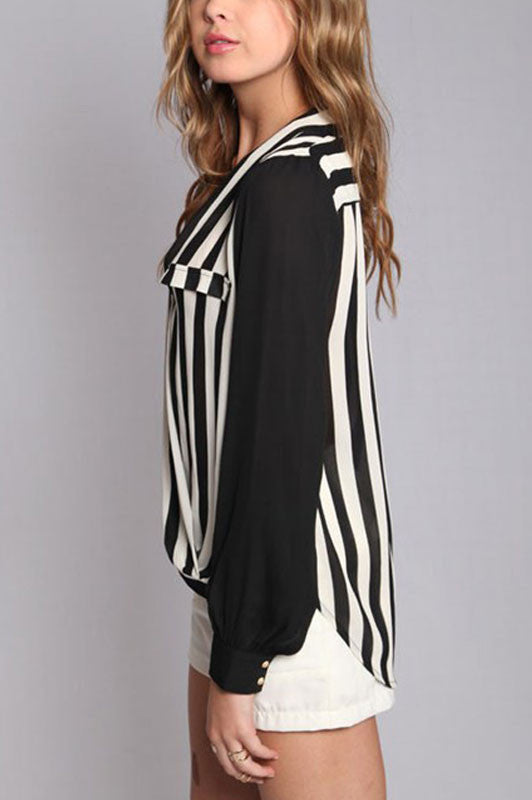 Dare To Bare Striped Top