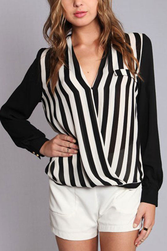 Dare To Bare Striped Top