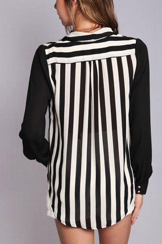 Dare To Bare Striped Top