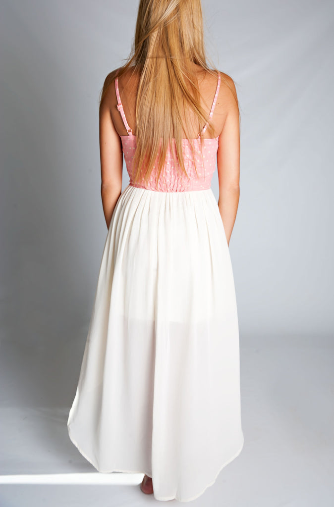 Dot Dot Dash Dress Pink