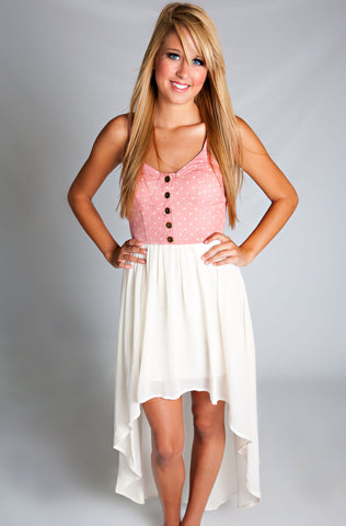 Dot Dot Dash Dress Pink
