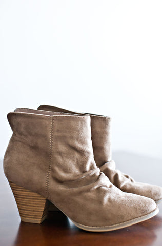 Double Trouble Ankle Boots-Taupe