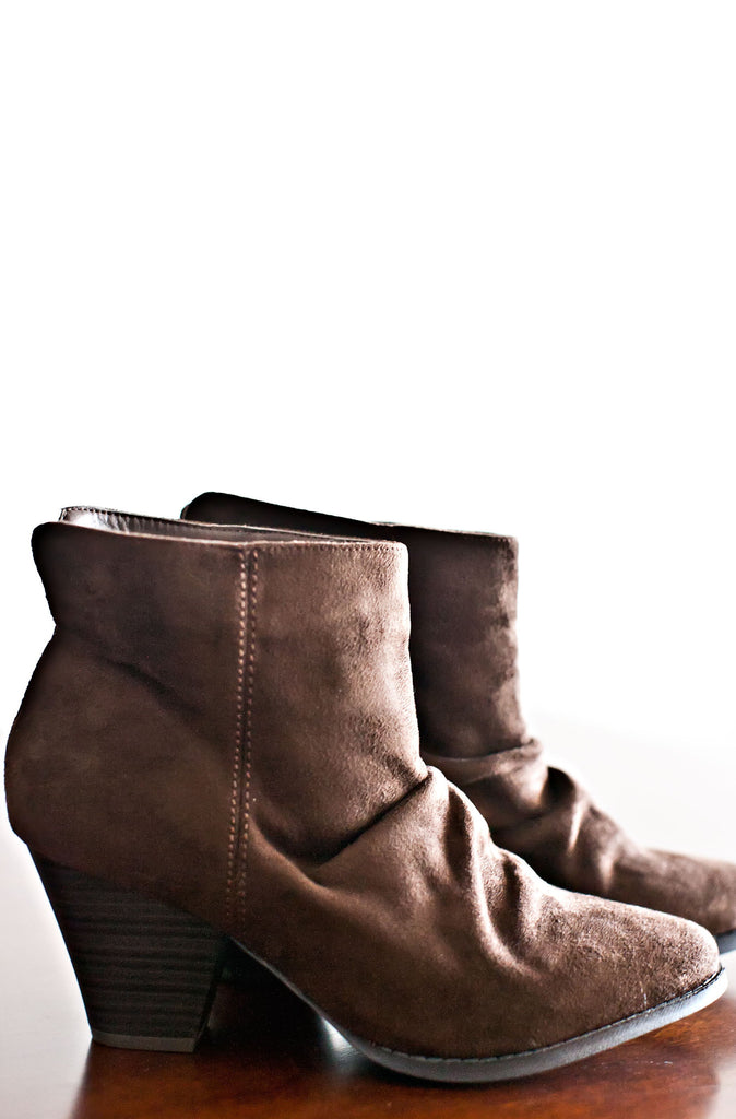Double Trouble Ankle Boots-Brown