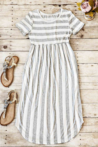 Striped Midi Dress