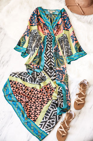 Now Or Never Maxi Printed Dress