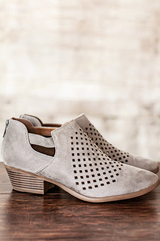 Emelie Ankle Booties-Grey