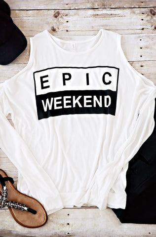 Epic Weekend Open Shoulder Top
