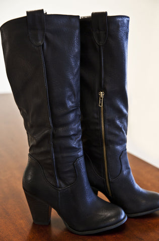 Fall Rush Boots-Black