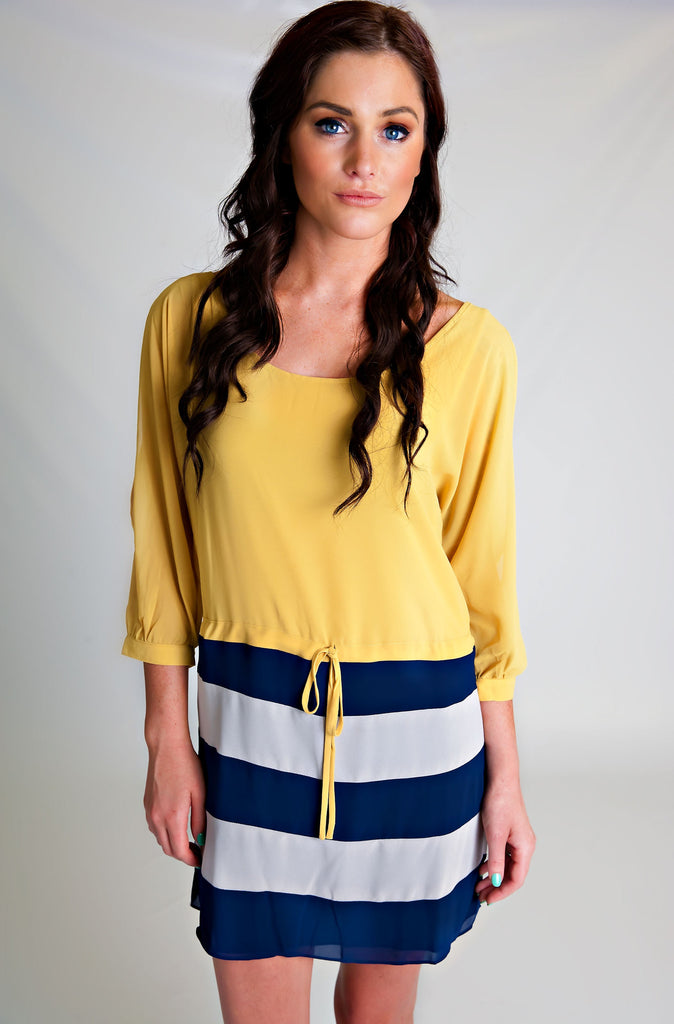 Going Nautical Dress Orange