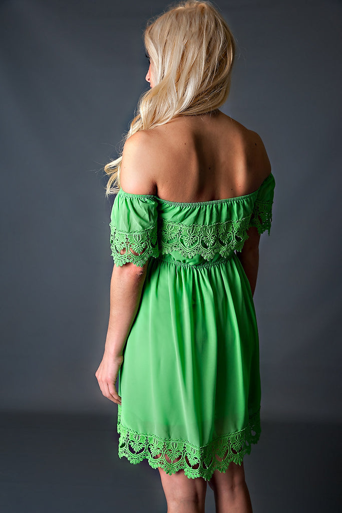 Here Comes The Sun Dress-Green