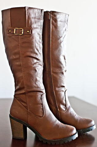 Highland Road Boots-Cognac