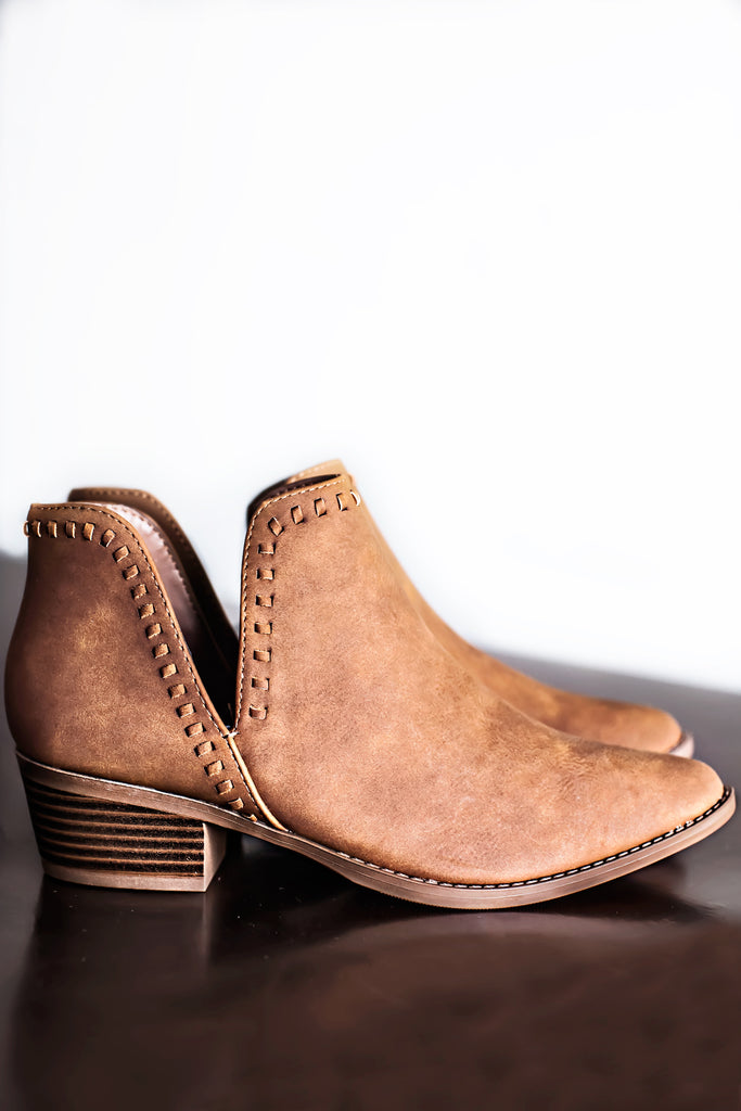 Monroe Ankle Boots-Tan