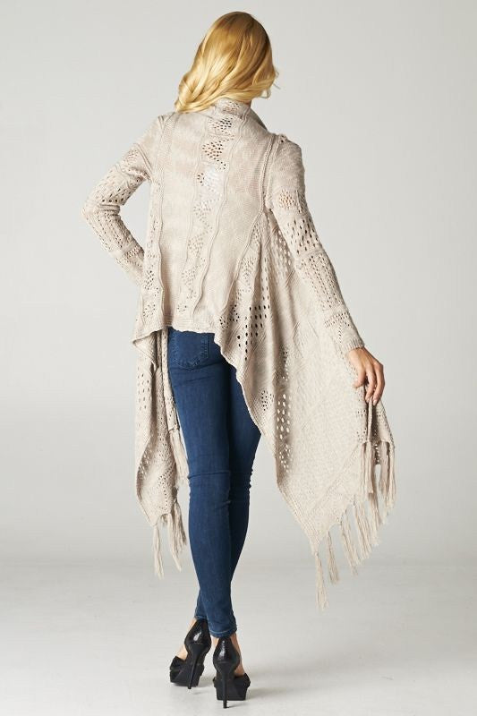 Confidently Beautiful Cardigan- Grey