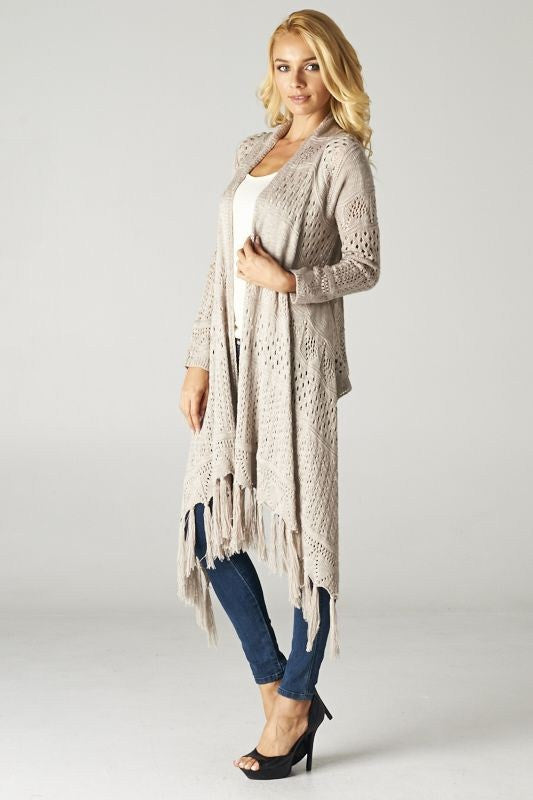 Confidently Beautiful Cardigan- Grey