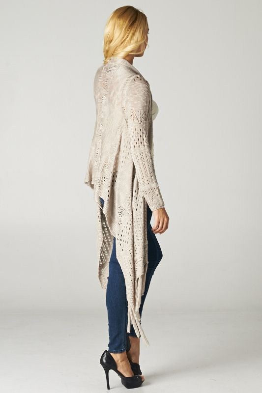 Confidently Beautiful Cardigan- Grey