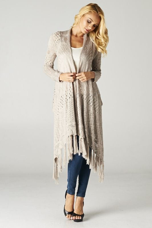 Confidently Beautiful Cardigan- Grey