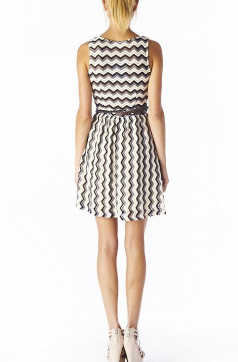 Incredible Times Zigzag Belted Dress