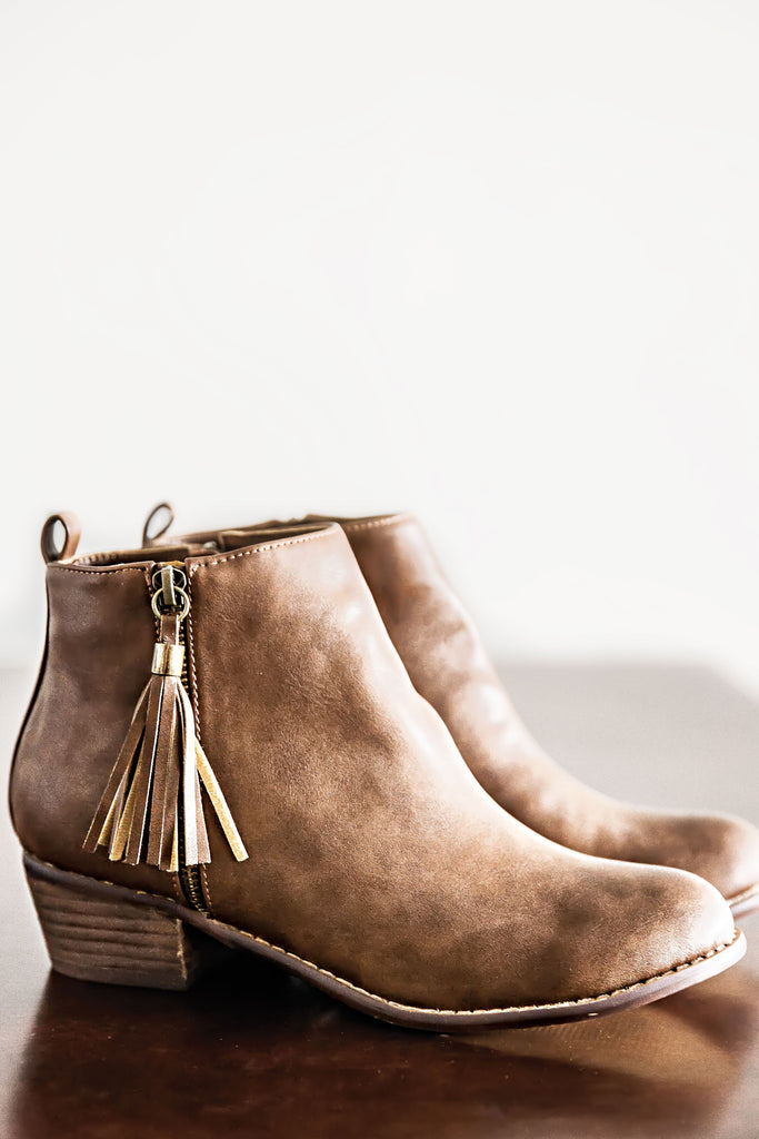 Ingrid Ankle Boots-Cognac