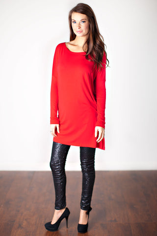 In My Closet Tunic-Red