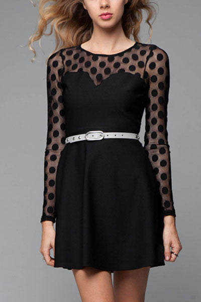 It's Later Than You Think Dress-Black