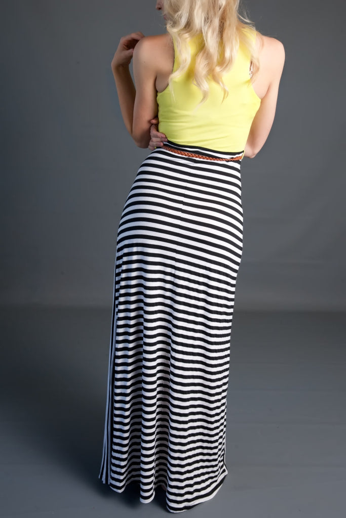 Journey Striped Belted Dress