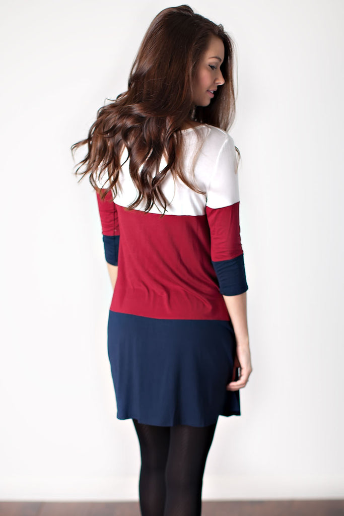 Keeping Time Tunic-Navy