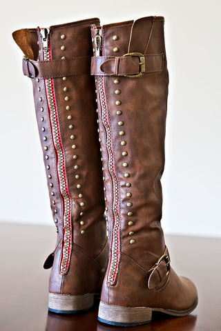 Lady Rebel Boots- Brown
