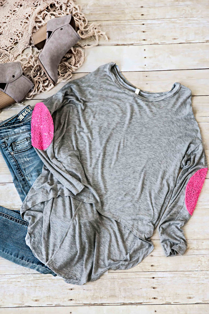 With A Little Pink Glam-Grey