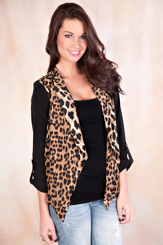 Leopard Print Blazer