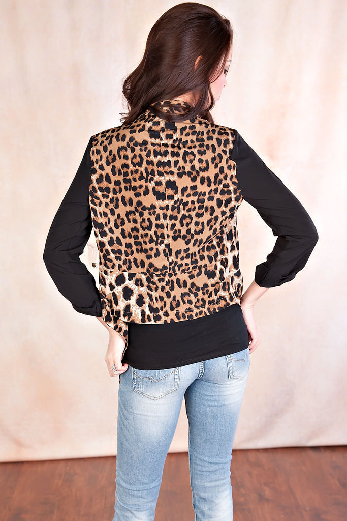 Leopard Print Blazer