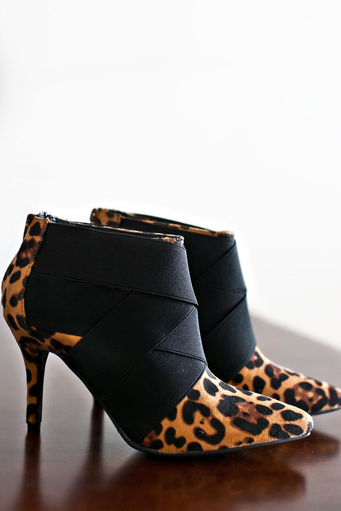 Leopard Print Booties