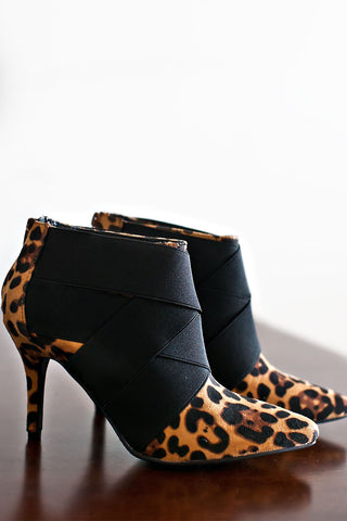 Leopard Print Booties