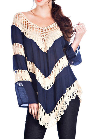 LIVE THE MOMENT TOP-NAVY