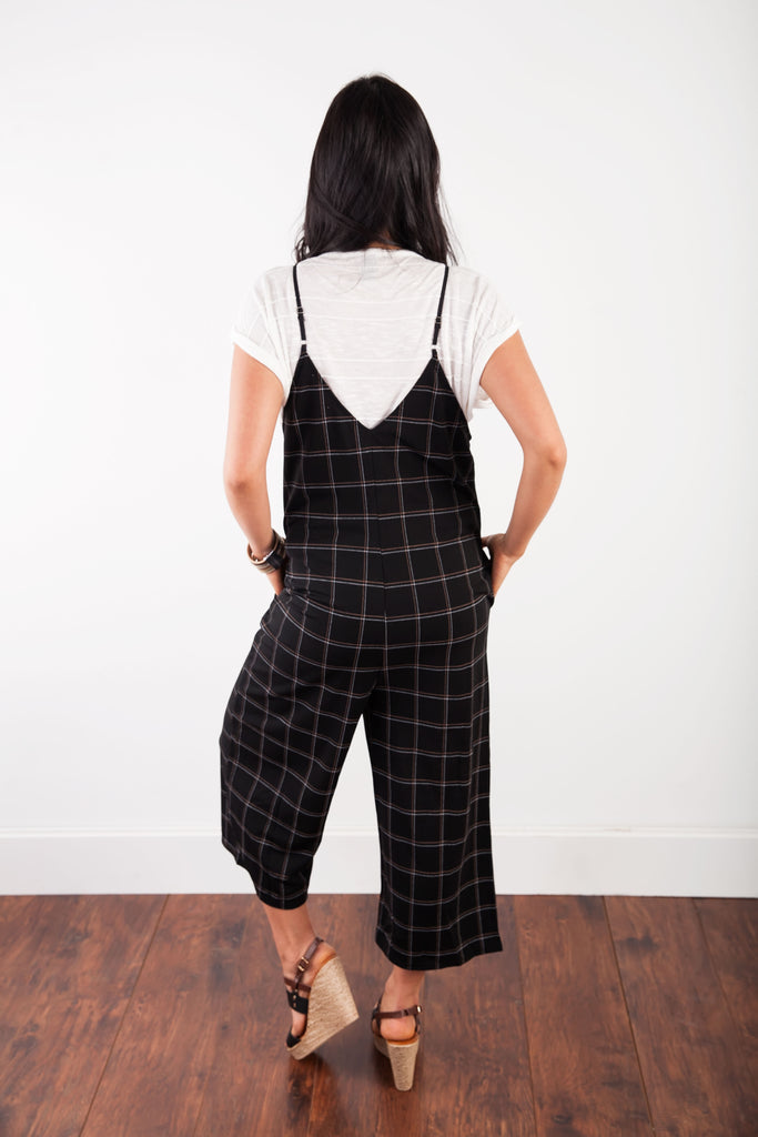 PLAID JUMPSUIT