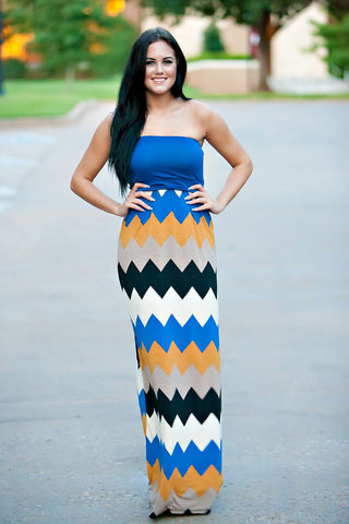 Look At Me Chevron Maxi Dress