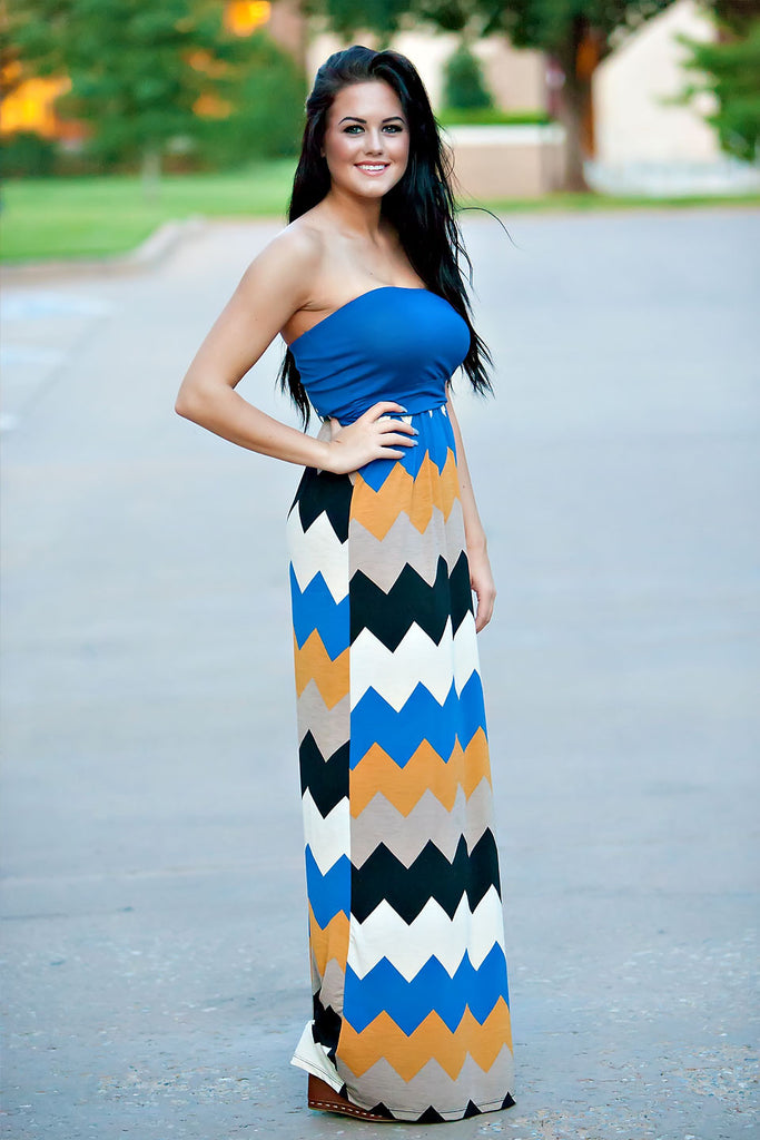 Look At Me Chevron Maxi Dress