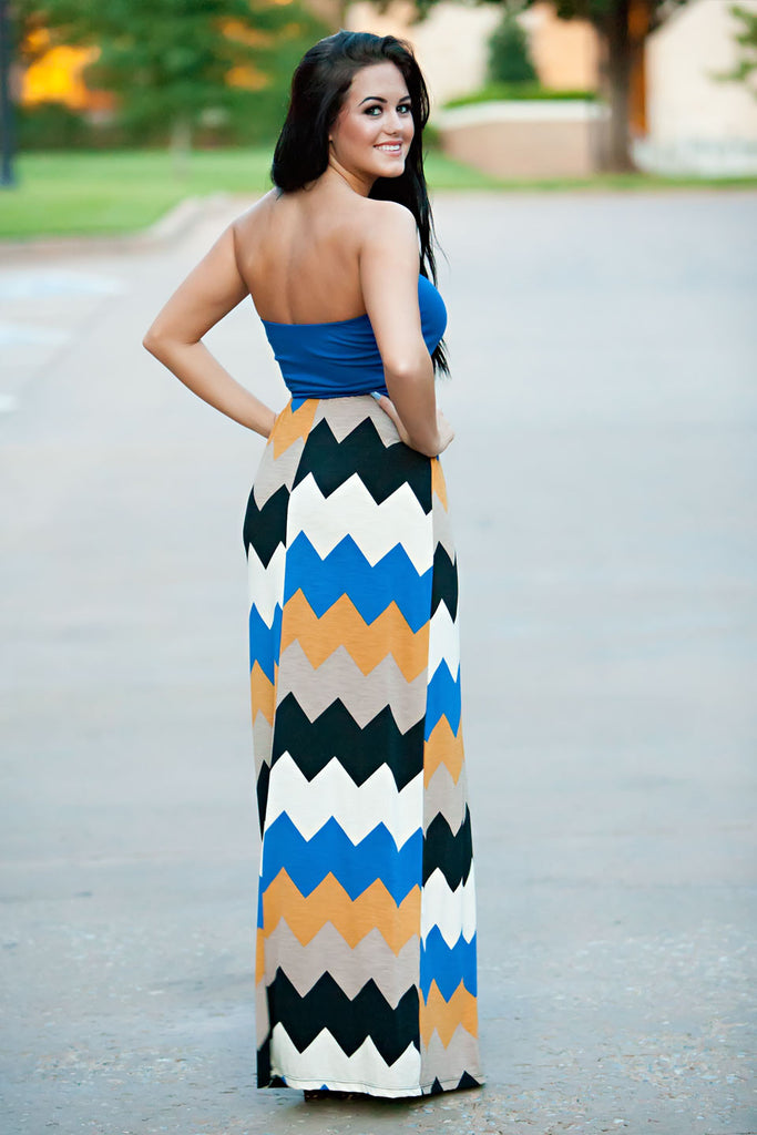 Look At Me Chevron Maxi Dress