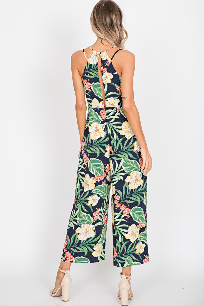 Here She Is Floral Print Jumpsuit