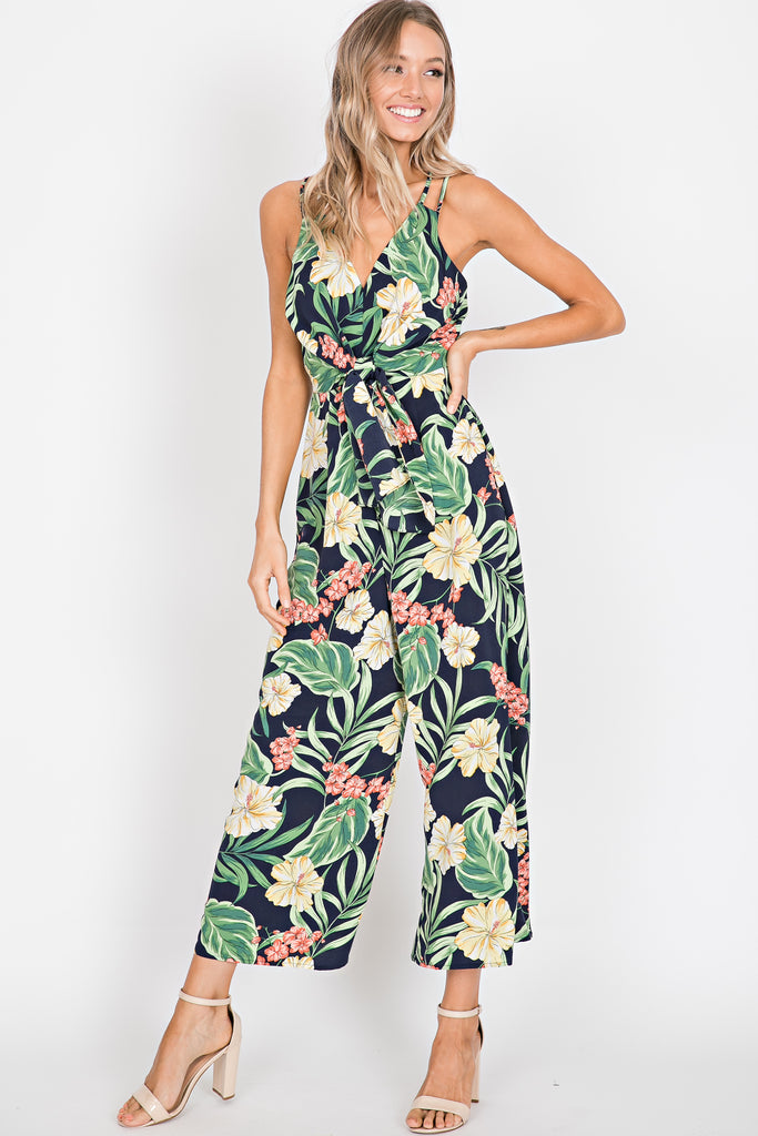 Here She Is Floral Print Jumpsuit