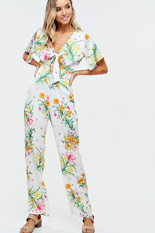 Nothing Better Floral Print Jumpsuit